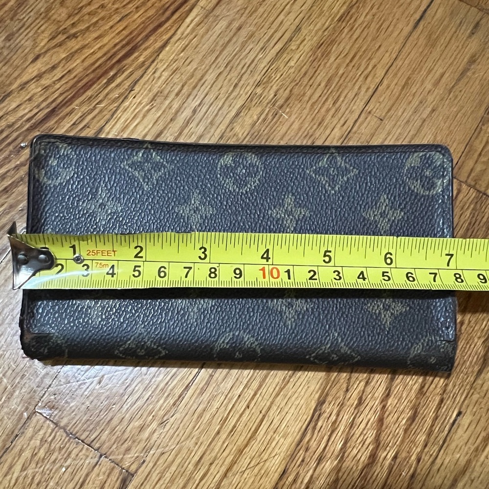 Vintage Louis Vuitton Brown Monogram check book wallet and mini papillon 1980’s - Picture 10 of 16